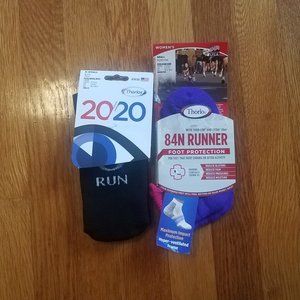 New Thorlo Running Micro Small Mini 84N Runner & X small 20/ 20 Crew Socks